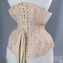 BEIGE POLYESTER CORSET LACING - TIPPED WITH METAL AGLETS