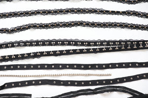 Bundle/ craft clearout  big lot of trims, useful for alt fashion sewing, goth diy