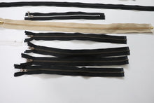 LOT#62 Bundle x 10 job lot zips   variety of lengths, open,closed, invisible