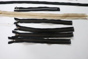 LOT#62 Bundle x 10 job lot zips   variety of lengths, open,closed, invisible
