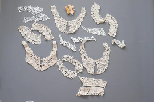 LOT #14  bundle job lot lace trims, collars