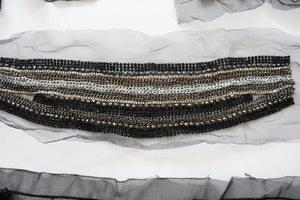 LOT #6  bundle job lot embellished trims, craft clearout