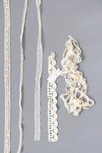 bundle lace trim  job lot  Cream / white/ ivory, applique insert - craft sewing clearout,