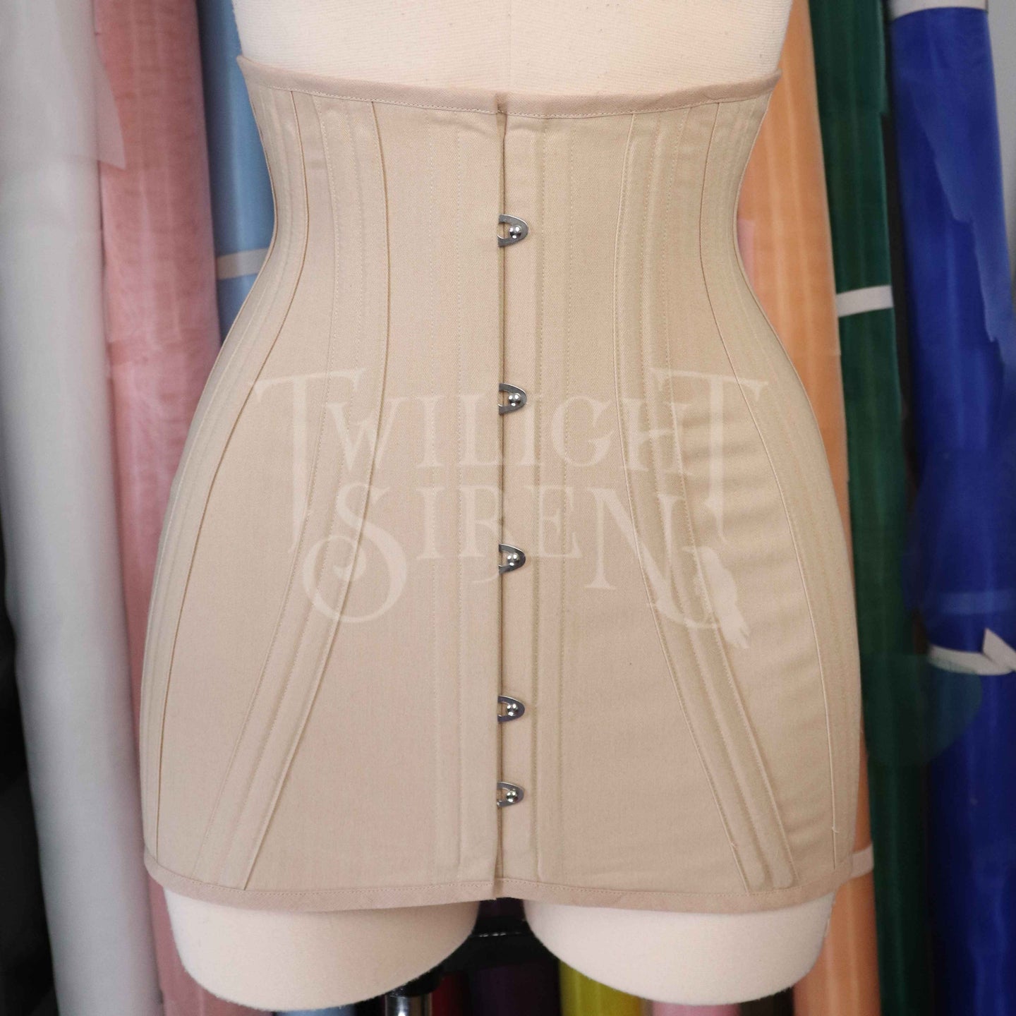 C1940S INSPIRED COUTIL CORSET GIRDLE