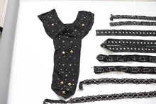 Bundle/ craft clearout  big lot of trims, useful for alt fashion sewing, goth diy