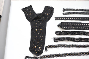 Bundle/ craft clearout  big lot of trims, useful for alt fashion sewing, goth diy