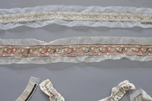 LOT #10  bundle job lot embellished trims, craft clearout