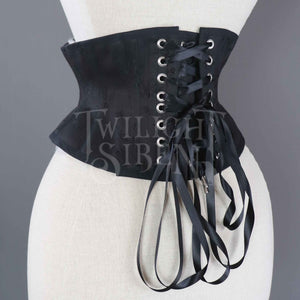 ELIZA BOUQUET COUTIL ZIP CORSET BELT