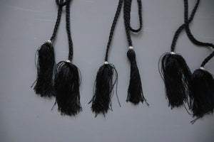 LOT #94 big bundle job lot black and cream tassle and braid