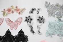 LOT #83 bundle job lot of embellished trims and beaded applique