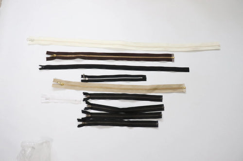LOT#62 Bundle x 10 job lot zips   variety of lengths, open,closed, invisible