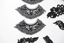 bundle job lot  Black mix of lace neckline collar craft sewing clearout,