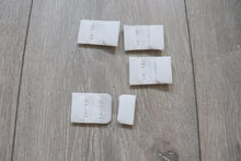 white off white bra hook & eye tab / lingerie bra making -3cm / 30mm - pack x 4