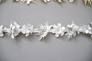LOT #96 - bundle of faux leather trim, collar, applique