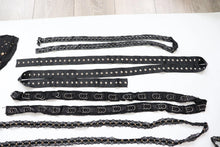 Bundle/ craft clearout  big lot of trims, useful for alt fashion sewing, goth diy