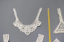 LOT #53 bundle x 4 job lot  Cream lace neckline collar back trim - craft clearout,