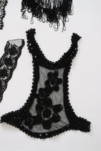 LOT #79 bundle job lot of black lace trims and applique