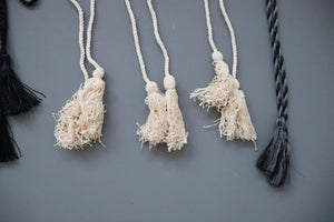 LOT #94 big bundle job lot black and cream tassle and braid