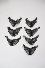 LOT #80 bundle job lot of black chiffon and sequin butterfly applique