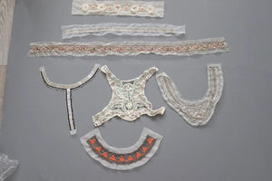 LOT #10  bundle job lot embellished trims, craft clearout