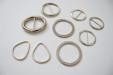 LOT #108 - silver metal chunky adjusters, bag making accessory