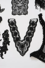 LOT #79 bundle job lot of black lace trims and applique