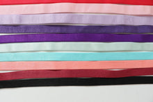 16mm, 15mm,  12mm satin bra strap elastic - plush back elastic - suitable for bra making, lingerie, bra straps