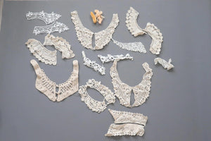 LOT #14  bundle job lot lace trims, collars