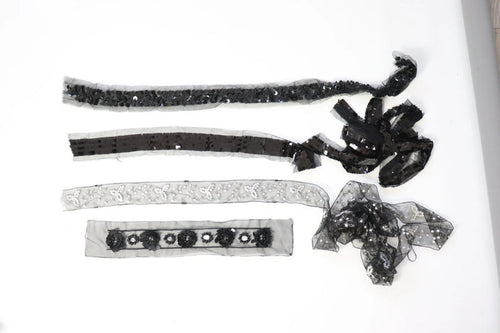 LOT #29 bundle x 4 beaded/ sequin trim.