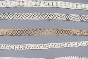bundle lace trim  job lot  Cream / white/ ivory, applique insert - craft sewing clearout,