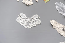 LOT #51 bundle x 8 job lot Cream / white/ ivory lace neckline collar back trim, applique