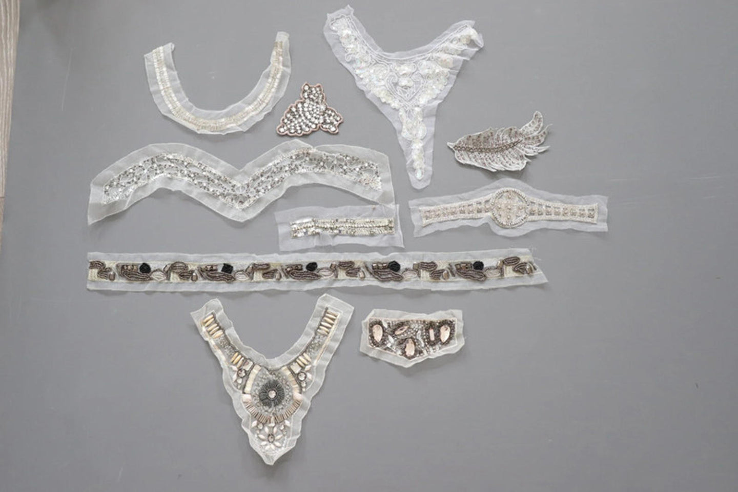 LOT #9 bundle job lot embellished trims, craft clearout