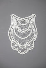cream/ natural lace neckline/ back  trim insert - craft clearout  length 52cm