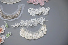 LOT #93 big bundle job lot cream/white embellished lace trims