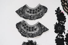 LOT #79 bundle job lot of black lace trims and applique