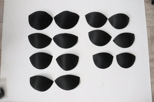 LOT #102 - Bra foam cups - 7 pairs various sizes