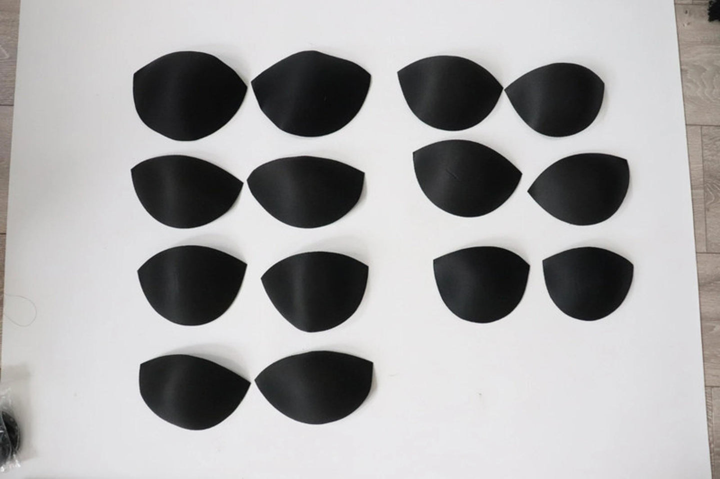 LOT #102 - Bra foam cups - 7 pairs various sizes