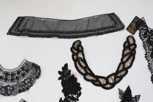 LOT #79 bundle job lot of black lace trims and applique