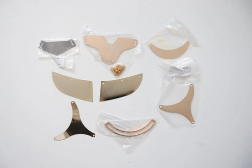 LOT #103 - bundle of metal plate. craft clearout, sewing
