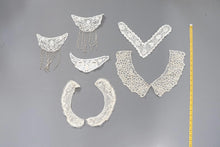 bundle x 8 job lot Cream/ white lace neckline collar trim, applique insert - craft sewing clearout,