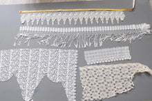 LOT #50 lace bundle x 6 job lot white cream lace  trim insert craft clearout