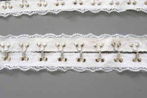 LOT #13 bundle job lot lace hook and eye tape and press studs