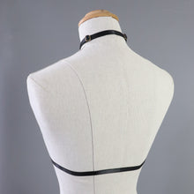 SARAH CHOKER BODY HARNESS BLACK- FIT UP TO 34" RIBCAGE