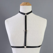 SARAH CHOKER BODY HARNESS BLACK- FIT UP TO 34" RIBCAGE