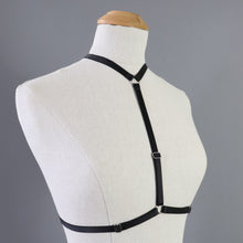 SARAH RACER BACK BODY HARNESS BLACK- FIT UP TO 34" RIBCAGE