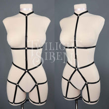 JADE BODY HARNESS OUVERT PLAYSUIT BLACK -DISCONTINUED STYLE - SIZE SMALL // UK 4-8 // US 0-4