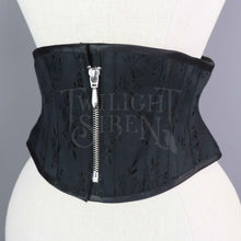 ELIZA TULIP COUTIL ZIP FRONT CORSET BELT