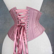 DUSKY ROSE PINK SATIN CORSET RIBBON LACING ~10MM / 15MM / 25MM