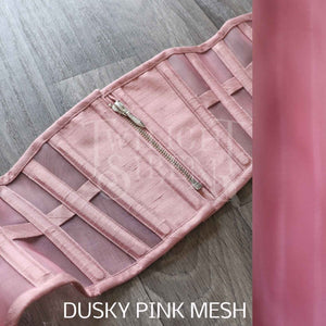 ELIZA SILK AND MESH CINCHER