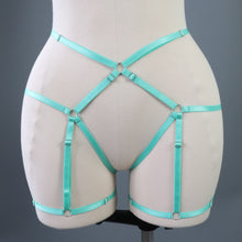 HIGH WAIST BODY HARNESS OUVERT BRIEF MINT GREEN- SIZE ~ SMALL // MED // UK 8-12 // US 4-8  FITS UP TO ~ WAIST 36" // LEG CIRCUMFERENCE 22" (Copy)